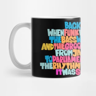 Funky Music Rhymes - Oldschool Graffiti Style Mug